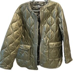 Mango green coat size L